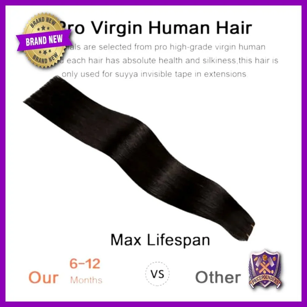Human Hair Tape-In Extensions 20PCS 40g Seamless Hand-Tied Invisible Pro Quality